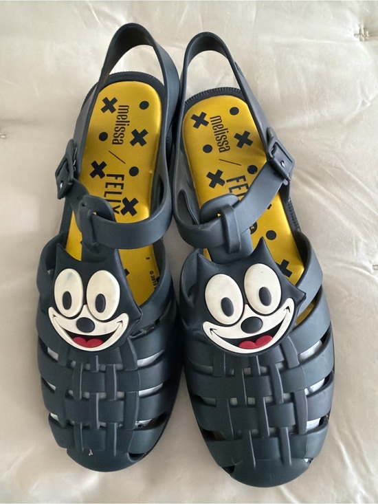 Melissa Possession Felix The Cat Sandals Size 9 Rare Adult Jelly Shoes